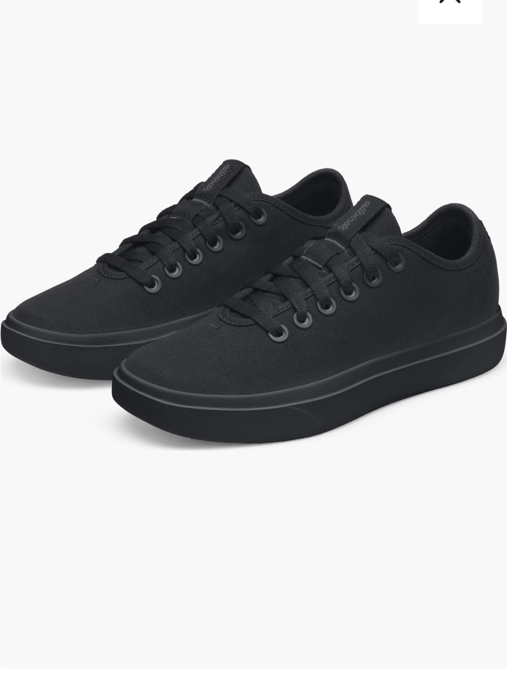 allbirds Canvas Piper 2 Women's Black Low-Top Canvas Lace-Up Sneakers